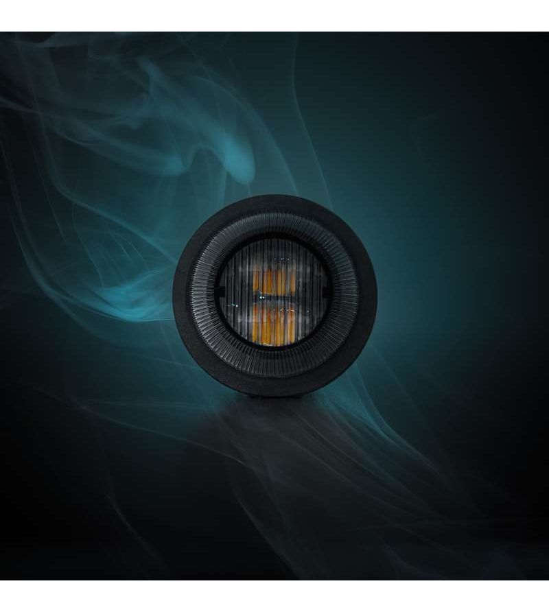 Blixtljus - Strands - Dark Knight Gloria - 1.4" - 3.6cm - Smoke - 21 blixtmönster - Bärnsten - R65 - 12V-30V - Blixtljus - Strands - Dark Knight Gloria - 1.4" - 3.6cm - Smoke - 21 blixtmönster - Bärnsten - R65 - 12V-30V -
