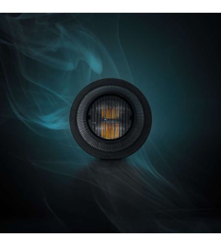 Blixtljus - Strands - Dark Knight - 3 LED - 3.1" - 7.9cm - Smoke - 21 blixtmönster - Bärnsten - R65 - 12V-30V -