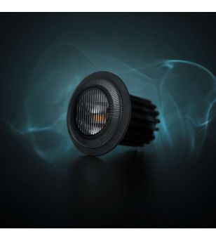 Blixtljus - Strands - Dark Knight - 3 LED - 3.1" - 7.9cm - Smoke - 21 blixtmönster - Bärnsten - R65 - 12V-30V -