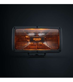 Extraljus - Strands - IZE LED OG - 9.7" - 24.7cm - Smoke - Old School - Positionsljus Vit/Bärnsten - Driving 