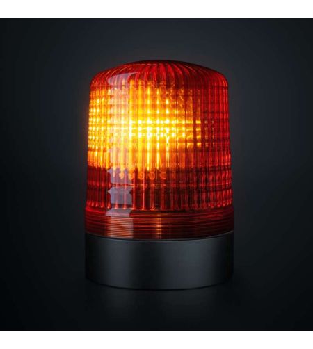 Signalleuchte - Strands - Big Energy - 5.5" - 14cm - Klar - 3 Blitzmuster - Amber - R65 - 12V-24V