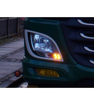Daytime running lights - Matronics - DRL - Single color - Amber/Warm white - 24V - Set - DAF - XF/XG/XG+ - 2021+