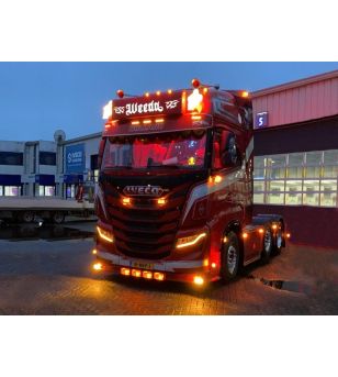 Dagsljus - Matronics - DRL - Enfärgad - Bärnsten/Warm white - 24V - Set - DAF - XF/XG/XG+ - 2021+