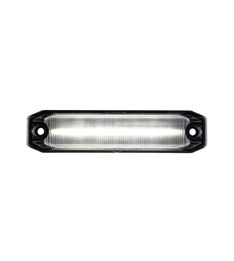 Markeringslicht - Ledson - Optoline M - 3.9" - 10cm - Smoke - Xenon wit - 12V-30V Markeringslicht - Ledson - Optoline M - 3.9" - 10cm - Smoke - Xenon wit - 12V-30V