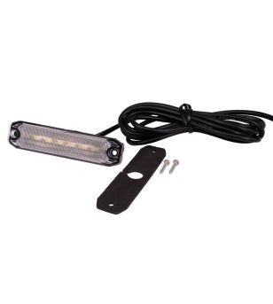 Markeringslicht - Ledson - Optoline M - 3.9" - 10cm - Smoke - Xenon wit - 12V-30V