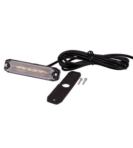 Markeringslicht - Ledson - Optoline M - 3.9" - 10cm - Smoke - Amber - 12V-30V