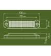 Markeringslicht - Ledson - Optoline NG+ - 6.6" - 16.7cm - Wit/Amber - 24V - Scania - L/P/G/R/S-series - 2016+