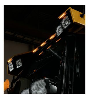 Markeringslicht - Ledson - Optoline NG+ - 6.6" - 16.7cm - Wit/Amber - 24V - Scania - L/P/G/R/S-series - 2016+