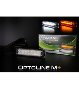 Markeringsljus - Ledson - Optoline NG+ - 6.6" - 16.7cm - Vit/Bärnsten - 24V - Scania - L/P/G/R/S-series - 2016+