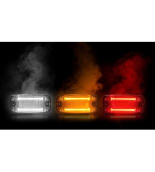 Begrenzungsleuchte - Ledson - Optoline NG+ - 6.6" - 16.7cm - Weiß/Amber - 24V - Scania - L/P/G/R/S-series - 2016+