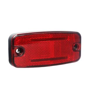 Marker Light - Ledson - Optoline D - 4.4" - 11.1cm - Red - 12V-24V