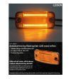 Markeringslicht - Ledson - Optoline NG+ - 6.6" - 16.7cm - Wit/Amber - 24V - Scania - L/P/G/R/S-series - 2016+