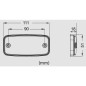 Markeringslicht - Ledson - Optoline D - 4.4" - 11.1cm - Amber - 12V-24V Markeringslicht - Ledson - Optoline D - 4.4" - 11.1cm - Amber - 12V-24V