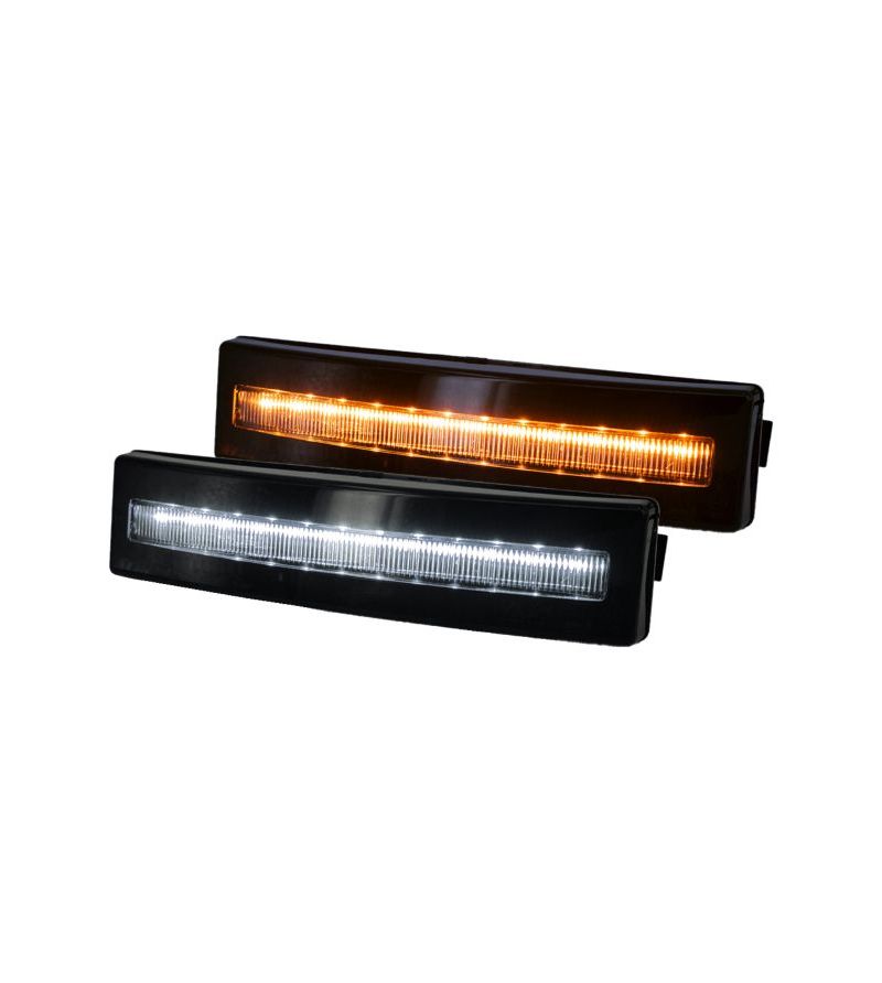 Markeringsljus - Ledson - Optoline S - 7.1" - 18.1cm - Klar - Bärnsten - 24V - Scania - 4/G/P/R/T 