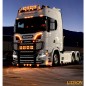 Markeringsljus - Ledson - Optoline S - 7.1" - 18.1cm - Klar - Bärnsten - 24V - Scania - 4/G/P/R/T 