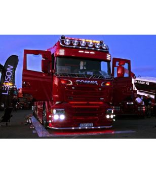 Markeringsljus - Ledson - Optoline NG+ - 6.6" - 16.7cm - Vit/Bärnsten - 24V - Scania - L/P/G/R/S-series - 2016+