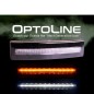 Markeringsljus - Ledson - Optoline S - 7.1" - 18.1cm - Klar - Bärnsten - 24V - Scania - 4/G/P/R/T 