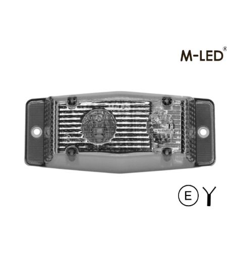 Double burner - M-Led - Work - Arbetsbelysning - 4.9" - 12.5cm - Vänster - Klar - Vit - 12V-30V 