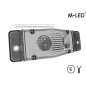 Double burner - M-Led - Work - Arbeitsbeleuchtung - 4.9" - 12.5cm - Rechts - LED - Klar - Weiß - 12V-30V Double burner - M-Led - Work - Arbeitsbeleuchtung - 4.9" - 12.5cm - Rechts - LED - Klar - Weiß - 12V-30V