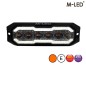 Warning light - M-Led - Halo - 5.1" - 12.9cm - Smoke - Position light White - 16 flash patterns - Amber - R65-2 - 12V-24V Warning light - M-Led - Halo - 5.1" - 12.9cm - Smoke - Position light White - 16 flash patterns - Amber - R65-2 - 12V-24V