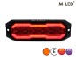 Warning light - M-Led - Halo - 5.1" - 12.9cm - Smoke - Position light Red - 16 flash patterns - Amber - R65-2 - 12V-24V Warning light - M-Led - Halo - 5.1" - 12.9cm - Smoke - Position light Red - 16 flash patterns - Amber - R65-2 - 12V-24V