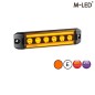 Warning light - M-Led - Dynamic - 5.3" - 13.4cm - Smoke - Position light Amber - 12 flash patterns - Amber - R65-2 - 12V-24V Warning light - M-Led - Dynamic - 5.3" - 13.4cm - Smoke - Position light Amber - 12 flash patterns - Amber - R65-2 - 12V-24V