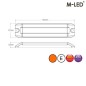 Warning light - M-Led - Dynamic - 5.3" - 13.4cm - Smoke - Position light Amber - 12 flash patterns - Amber - R65-2 - 12V-24V Warning light - M-Led - Dynamic - 5.3" - 13.4cm - Smoke - Position light Amber - 12 flash patterns - Amber - R65-2 - 12V-24V