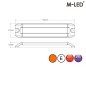 Warning light - M-Led - Dynamic - 5.3" - 13.4cm - Smoke - Position light White - 12 flash patterns - Amber - R65-2 - 12V-24V