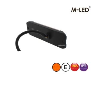 Flitser - M-Led - Dynamic - 4" - 10.2cm - Smoke - Positielicht Rood - 12 flitspatronen - Amber - R65-2 - 12V-24V
