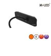 Warning light - M-Led - Dynamic - 4" - 10.2cm - Smoke - Position light Red - 12 flash patterns - Amber - R65-2 - 12V-24V