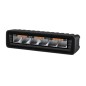 LED-ramp - Hella - Black Magic Edgeless Pro - Mini - 7" - 17.7cm - Positionsljus Vit/Bärnsten - 1 blixtmönster - Spot -