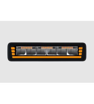 LED Lightbar - Hella - Black Magic Edgeless Pro - Mini - 7" - 17.7cm - Positionslicht Weiß/Amber - 1 Blinkmuster - Spot 