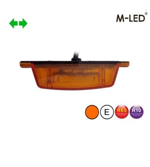 Double burner - M-Led - Klassisch - Dual Color - 4.9" - 12.5cm - Mit Blinker - Amber - Weiß/Amber - 12V-30V 