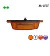 Double burner - M-Led - Classic - Dual Color - 4.9" - 12.5cm - With Turn Signal - Amber - White/Amber - 12V-30V