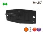 Double burner - M-Led - Classic - Dual Color - 4.9" - 12.5cm - With Turn Signal - LED - Amber - White/Amber - 12V-30V