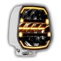 Extraljus - Ledson - Epix 9+ - Strobe - 8.9" - 22.5cm - Powerboost - Positionsljus Vit/Bärnsten - 5 Blixtmönster - Driving -