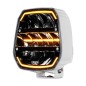 Driving light - Ledson - Epix 9+ - Strobe - 8.9" - 22.5cm - Powerboost - Position light White/Amber - 5 Flash patterns - Driving