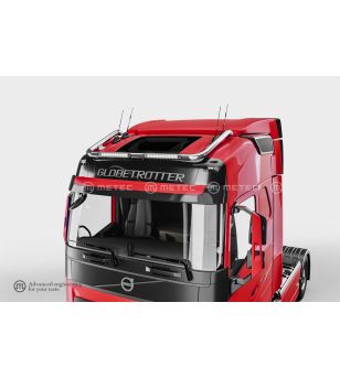 VOLVO FH 13+ ROOF LAMP HOLDER with 2x Lazer Linear 18 LEDBAR - Globetrotter roof