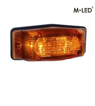 Dubbelbrander - M-Led - Classic - Dual Color - 4.9" - 12.5cm - Amber - Wit/Amber - 12V-30V
