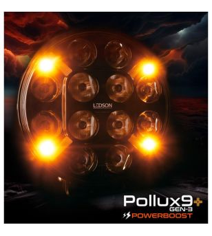 Fernscheinwerfer - Ledson - Pollux - Strobe - 8.6" - 21.8cm - Positionslicht Weiß/Amber - 1 Blinkmuster - Driving 