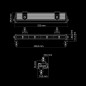 LED Light bar - Strands - Dark Knight Nuuk - 14'' - 13.9" - 35.3cm - Smoke - Position light White/Amber - Driving