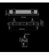LED Lightbar - Strands - Dark Knight Identity - 20.5" - 52cm - Positionslicht Weiß/Amber - Driving