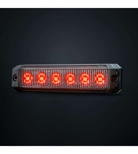 Begrenzungsleuchte - Strands - Dark Knight Super Dark - 3.3" - 8.4cm - Smoke - Rot - 12V-30V