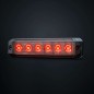 Markeringslicht - Strands - Dark Knight SM6 - 4.7" - 12cm - Smoke - Rood - 12V-30V