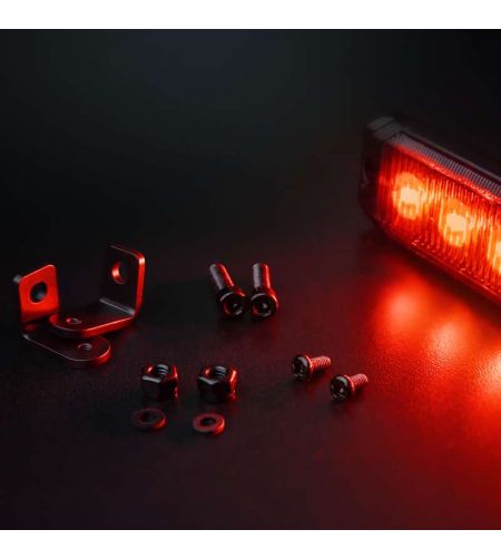 Marker Light - Strands - Dark Knight SM6 - 4.7" - 12cm - Smoke - Red - 12V-30V