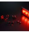 Marker Light - Strands - Dark Knight Super Dark - 3.3" - 8.4cm - Smoke - Red - 12V-30V