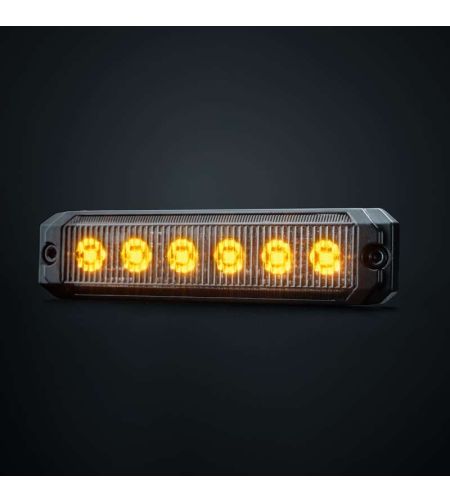 Marker Light - Strands - Dark Knight Super Dark - 3.3" - 8.4cm - Smoke - Amber - 12V-30V