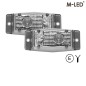Double burner - M-Led - Work - Arbeitsbeleuchtung - 4.9" - 12.5cm - Links/Rechts - LED - Klar - Weiß - 12V-30V - Set von 2 Double burner - M-Led - Work - Arbeitsbeleuchtung - 4.9" - 12.5cm - Links/Rechts - LED - Klar - Weiß - 12V-30V - Set von 2