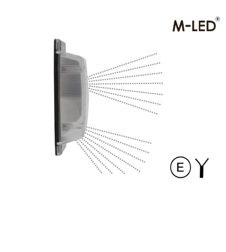 Dubbelbrander - M-Led - Work - Werklamp - 4.9" - 12.5cm - Links/Rechts - LED - Helder - Wit - 12V-30V - Set van 2