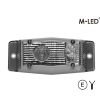 Double burner - M-Led - Work - Arbetsbelysning - 4.9" - 12.5cm - Vänster/Höger - Klar - Vit - 12V-30V - Set om 2 -